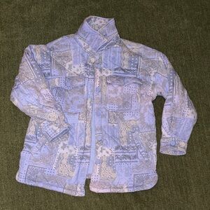 Forever 21 Patchwork Jacket - Purple and Gray